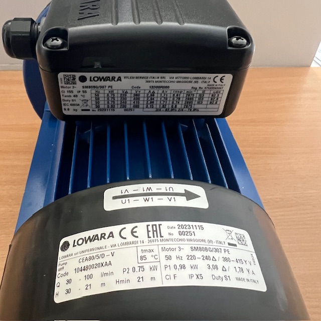 Насос Lowara CEA 80/5/D-V ELP 23/40 В продаже насос Lowara CEA 80/5/D-V ELP 23/40